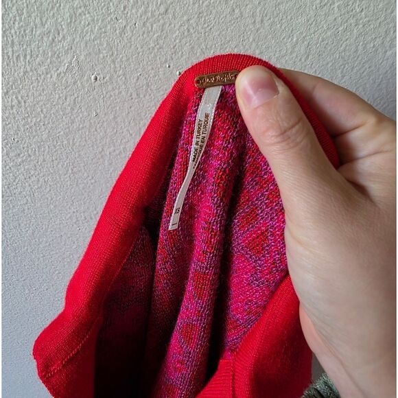 Free People Kitt Mini Dress In Berry Combo Size XS - Picture 4 of 6